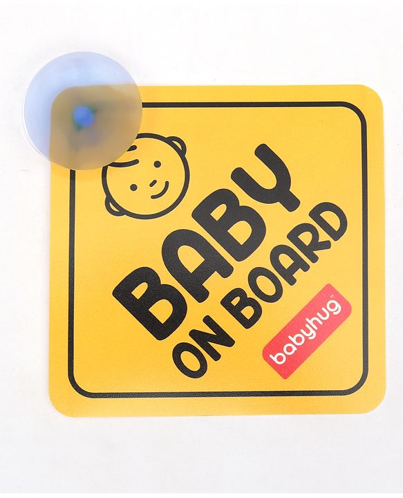 Firstcry Baby On Board Sign - Yellow