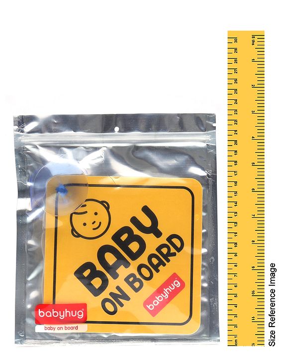 Firstcry Baby On Board Sign - Yellow