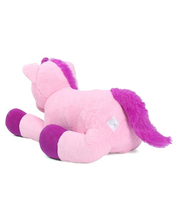 Babyhug Unicorn Soft Plush Toy Big - Length 100 cm | Giant Magical Unicorn Plush for Cuddles | Inspires Imaginative Play & Comfort | Soft & Kid-Safe | BIS Certified