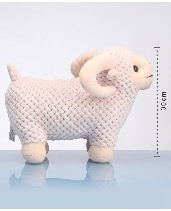 Babyhug Soft Sheep Toy | 30cm Adorable Plush Teddy with Super-Soft Fur | Perfect Stuffed Animal for Babies & Kids | Ideal Birthday Gift to Comfort | Birthday Gift For Kids | BIS Certified
