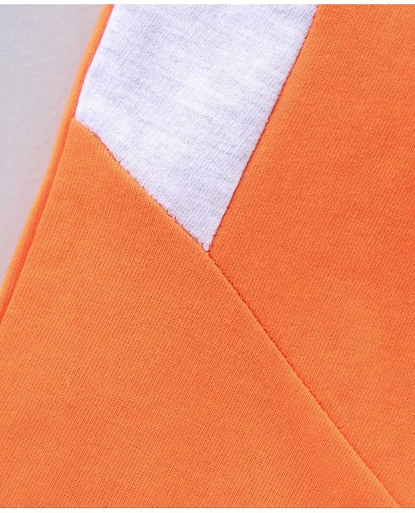 Babyhug Full Length Lounge Pant Text Print - Orange