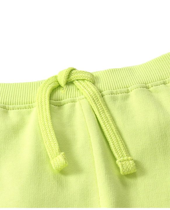 Babyhug Cotton Full Length Lounge Pants Text Print- Lime