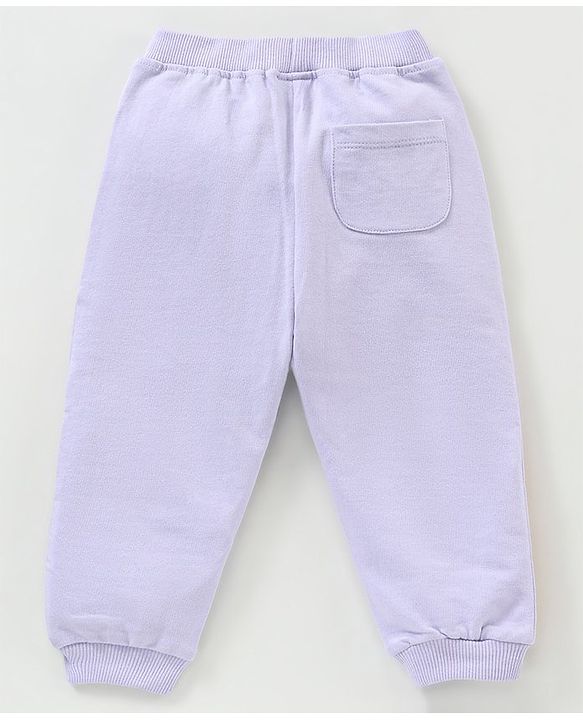 Babyhug Cotton Full Length Lounge Pant Solid - Lavender