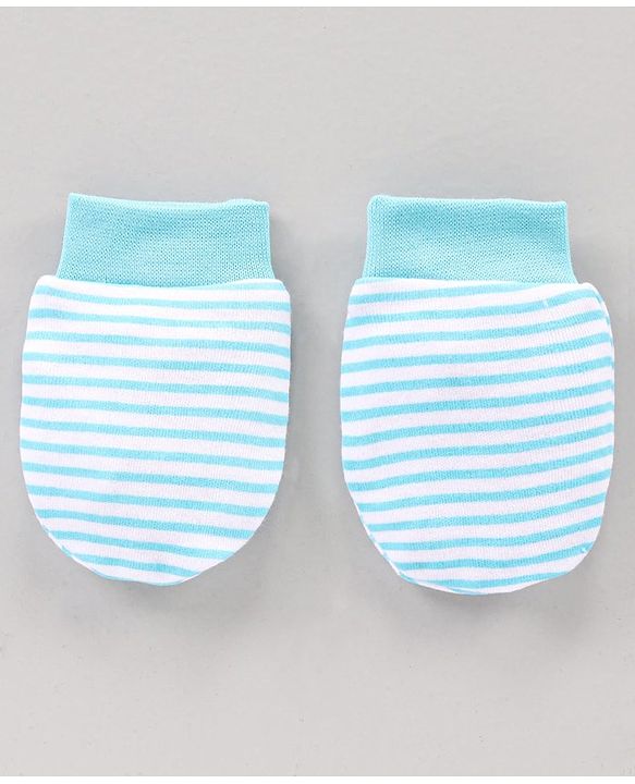 Babyhug 100% Cotton Mittens Heart Print Pack Of 3 - Pink