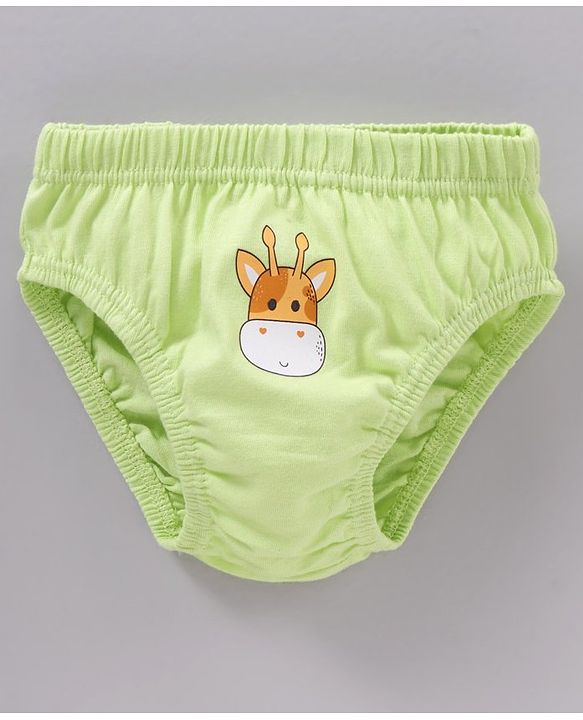 Babyhug Cotton Antibacterial Stripes & Animal Print Briefs Pack Of 3 - Multicolor