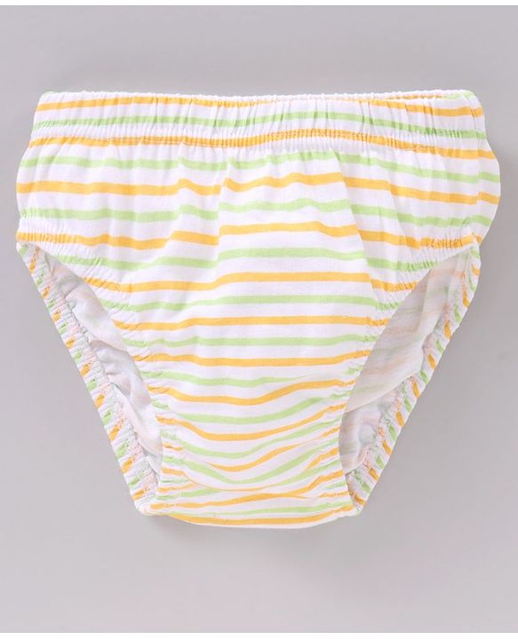 Babyhug Cotton Antibacterial Stripes & Animal Print Briefs Pack Of 3 - Multicolor