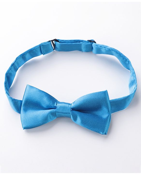 Babyhug Bow and Suspender Set Eiffel Tower Printed - Blue