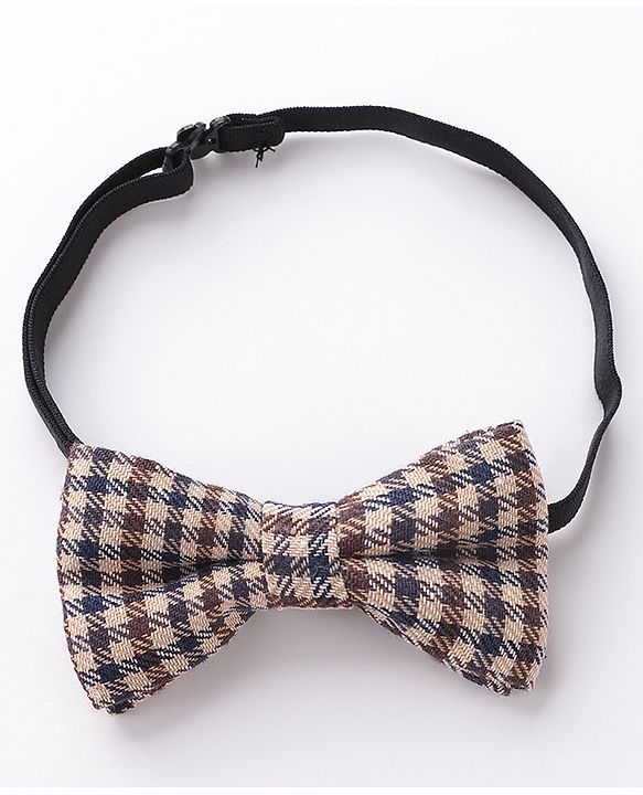 Babyhug Bow and Suspender Set Solid Color - Brown