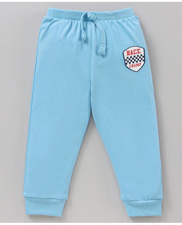 Babyhug Cotton Full Length Lounge Pants Star Print Pack of 2 - Navy Blue