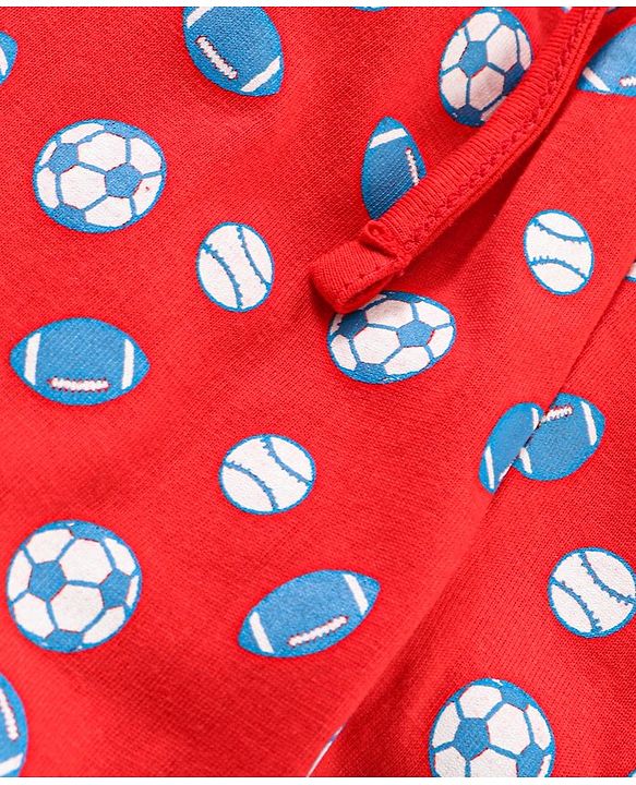 Babyhug Full Length Lounge Pant Ball Print Pack of 3 - Multicolor