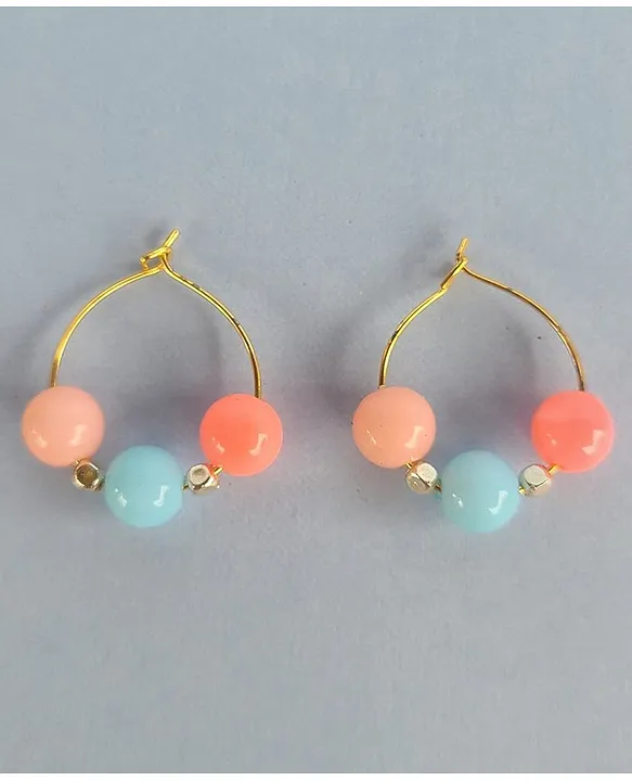 Easy DIY Beaded Earrings: Instant Beaded Hoops! - Running With Sisters