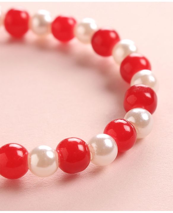 Babyhug Free Size Pearl Necklace with Bracelet Set Pack - Pink