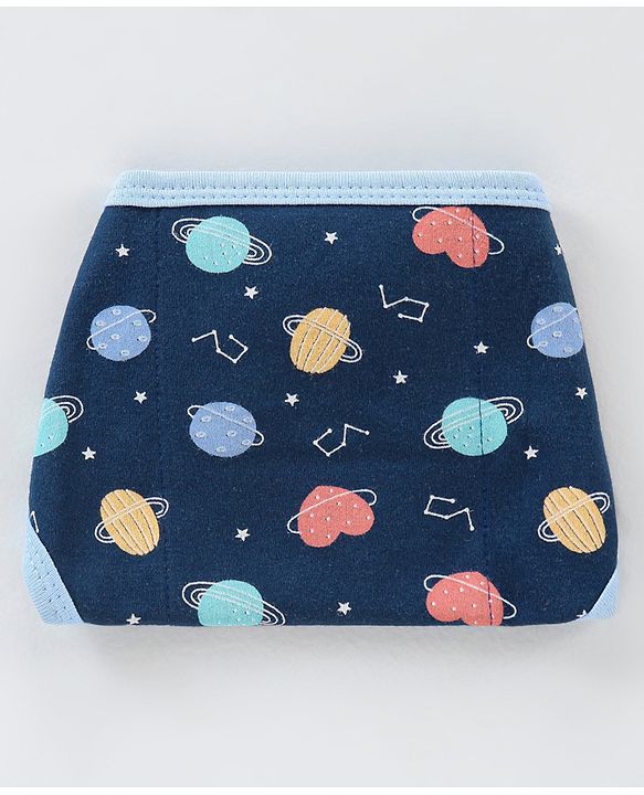 Babyhug Interlock Dyed Printed Cloth Nappies Extra Small Set of 5 - Multicolour