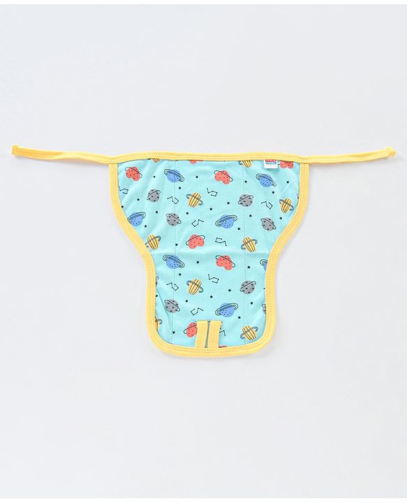 Babyhug Interlock Dyed Printed Cloth Nappies Extra Small Set of 5 - Multicolour