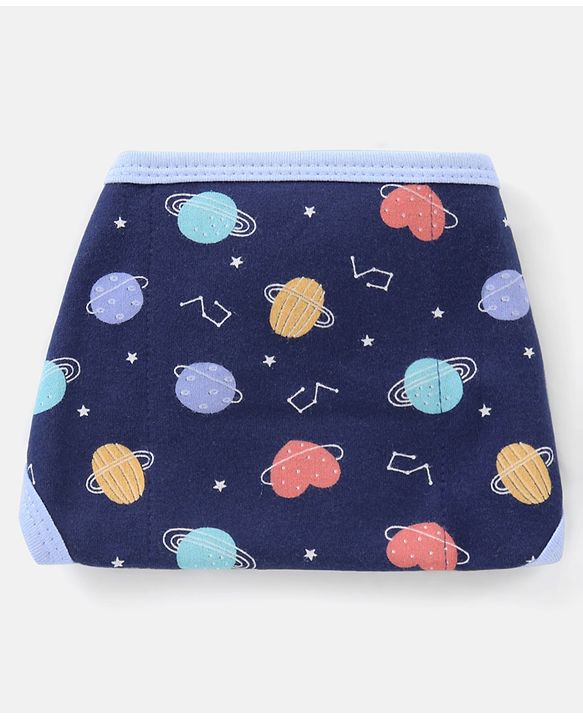 Babyhug Interlock Dyed Printed Cloth Nappies Extra Small Set of 5 - Multicolour