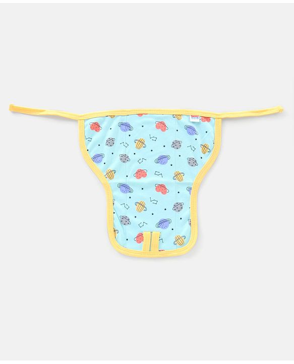 Babyhug Interlock Dyed Printed Cloth Nappies Extra Small Set of 5 - Multicolour