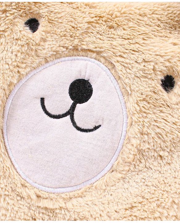 Babyhug Knit Full Sleeves Sweatshirt Puppy Face Design - Brown