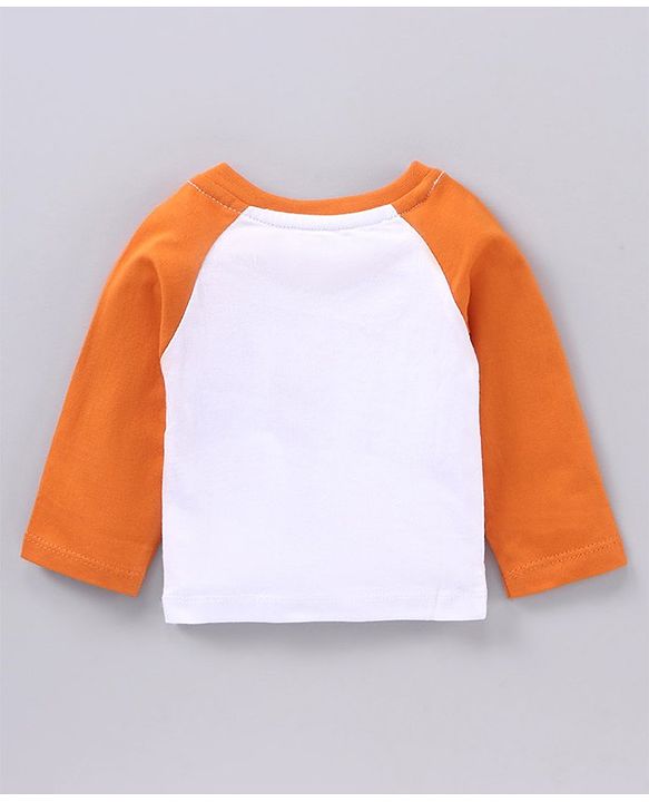 Babyhug Full Sleeves T-shirt Winnie the Pooh Print - Orange White