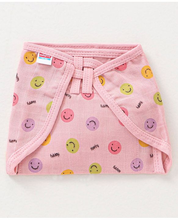 Babyhug Muslin Cotton Dyed Printed Cloth Nappies Extra Small Set of 12 - Multicolour