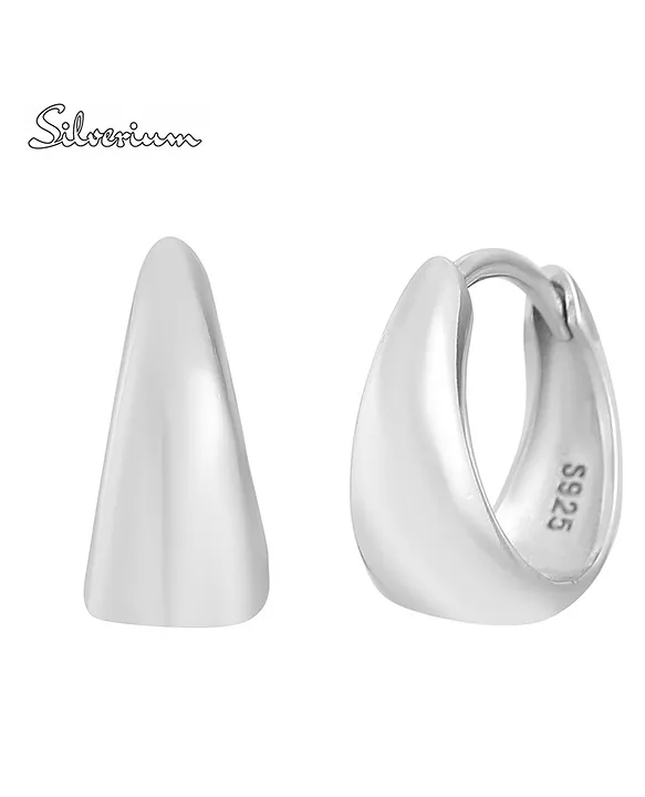 Silver bali earrings online discount