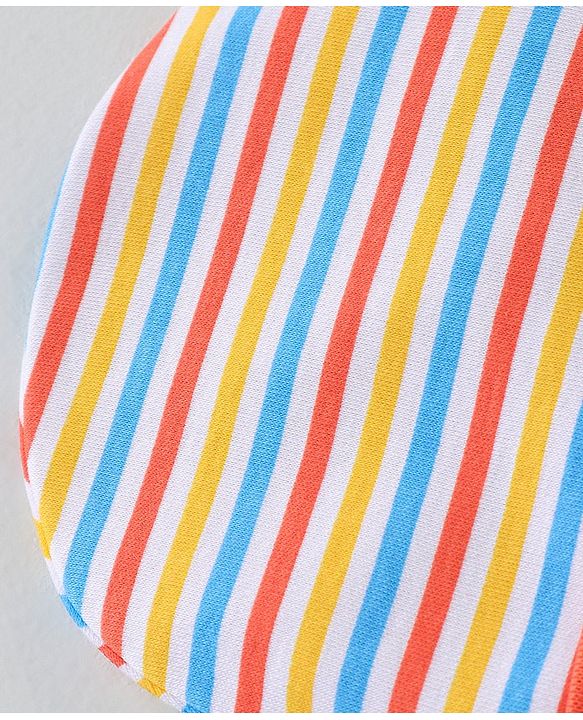 Babyhug 100% Cotton Cap Mittens & Booties Multicolour - Circumference 32 cm