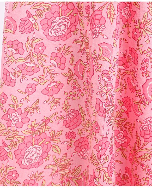 Pine Kids Half Sleeves Lehenga And Choli Set - Pink