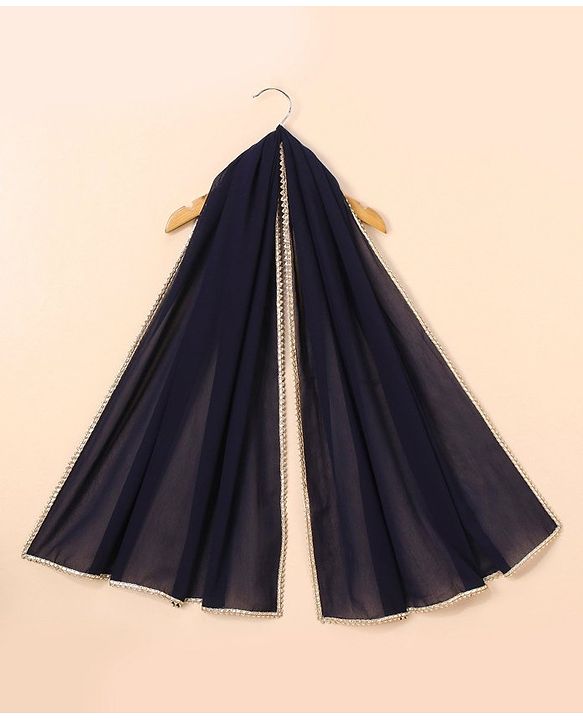 Babyhug Sleeveless Choli & Lehenga Set with Dupatta Thread Work - Blue