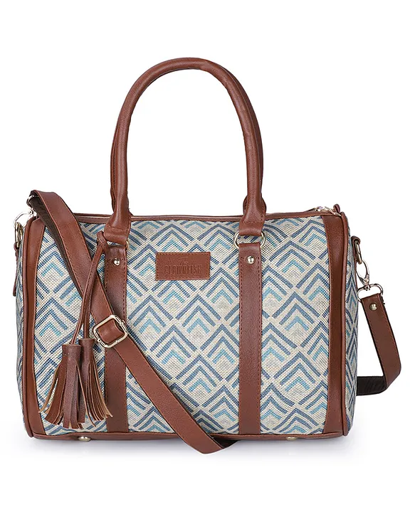 Women's Premium Handbag- Natural Jute and Pure Leather – Parinita Sarees  and Fashion