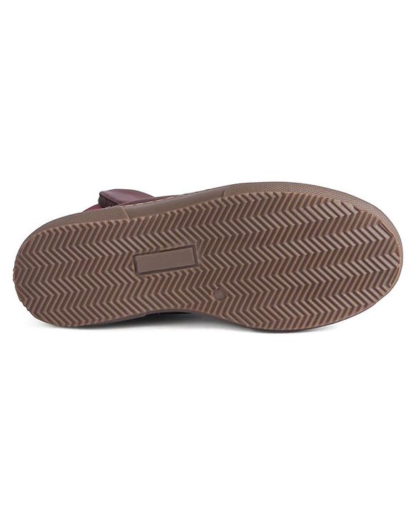 Pine Kids Slip On Winter Boots With Zipper Closure - Brown