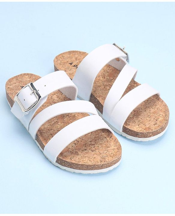 Pine Kids Slip On Sandals with Cork Footbed - Navy