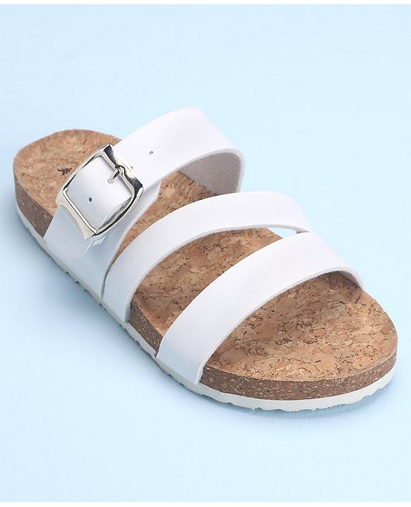 Pine Kids Slip On Sandals with Cork Footbed - Navy