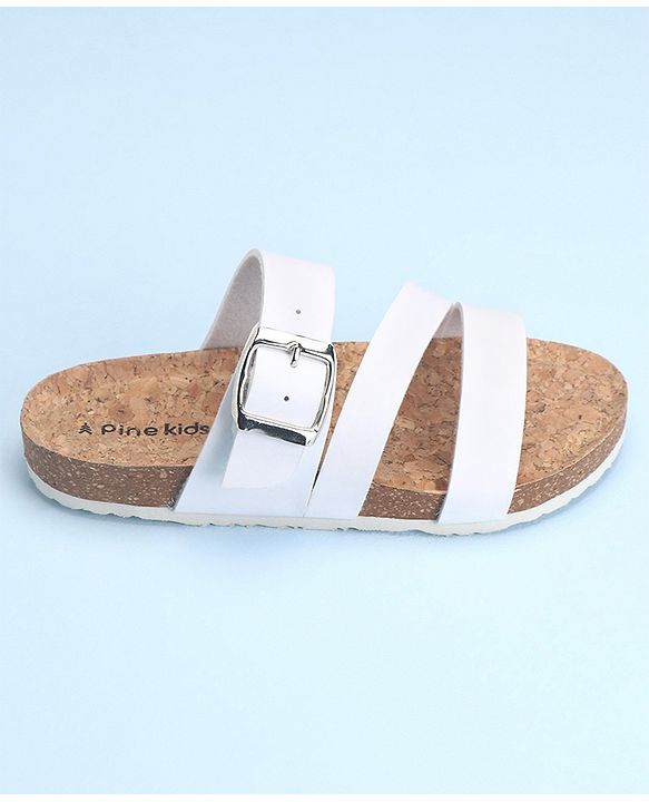 Pine Kids Slip On Sandals with Cork Footbed - Navy