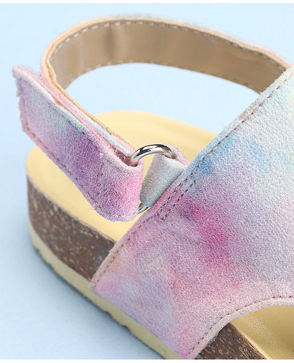 Pine Kids Velcro Closure Sandal Marble Print - Multicolour