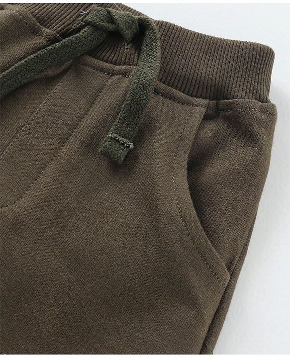 Babyhug Full Sleeves T-Shirt & Lounge Pant cactus Print - Blue & Olive Green