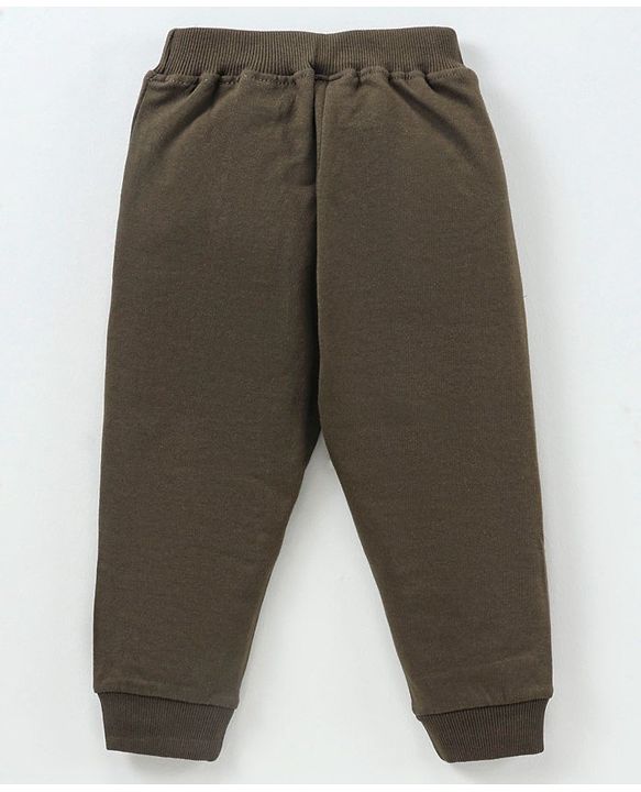 Babyhug Full Sleeves T-Shirt & Lounge Pant cactus Print - Blue & Olive Green