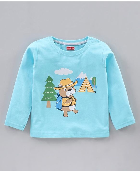 Babyhug Cotton Knit Full Sleeves T-Shirts Multi-Prints Pack of 3 - Multicolour