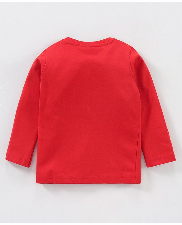 Babyhug Full Sleeves Tee Text Print Pack of 3 - Red White