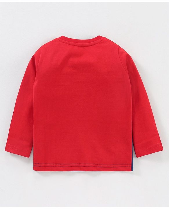Babyhug Full Sleeves Tee Text Print Pack of 3 - Red White