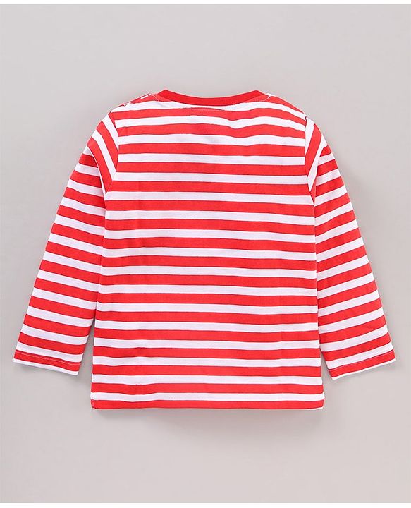 Babyhug Cotton Full Sleeves T-Shirt Stripes Print Pack of 3 - Multicolour