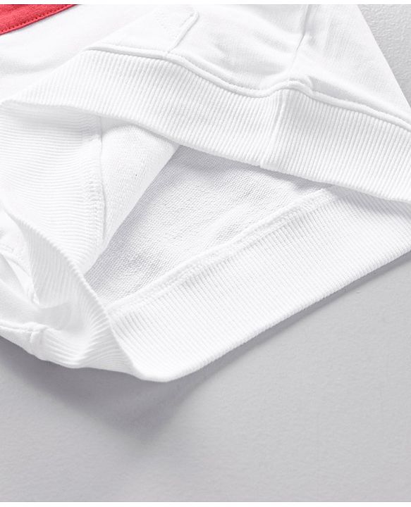 Babyhug Cotton Knit Full Sleeves Hooded Sweatshirt Basketball Print - White and Blue