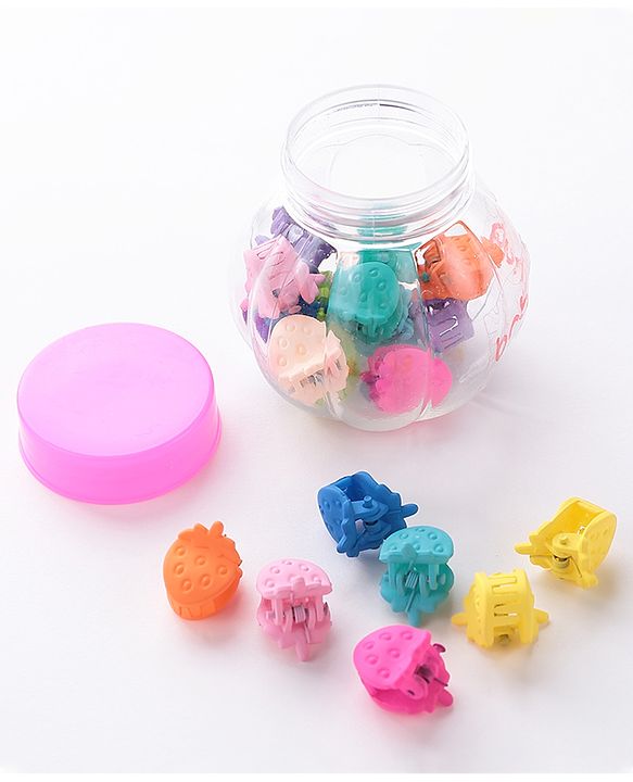 Babyhug Free Size Fruit Shaped Clips  Pack of 20 - Multicolor