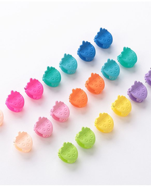 Babyhug Free Size Fruit Shaped Clips  Pack of 20 - Multicolor