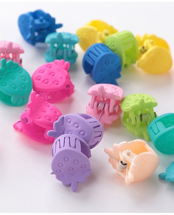 Babyhug Free Size Fruit Shaped Clips  Pack of 20 - Multicolor