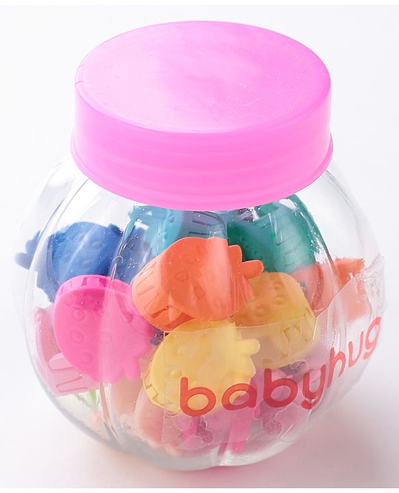 Babyhug Free Size Fruit Shaped Clips  Pack of 20 - Multicolor