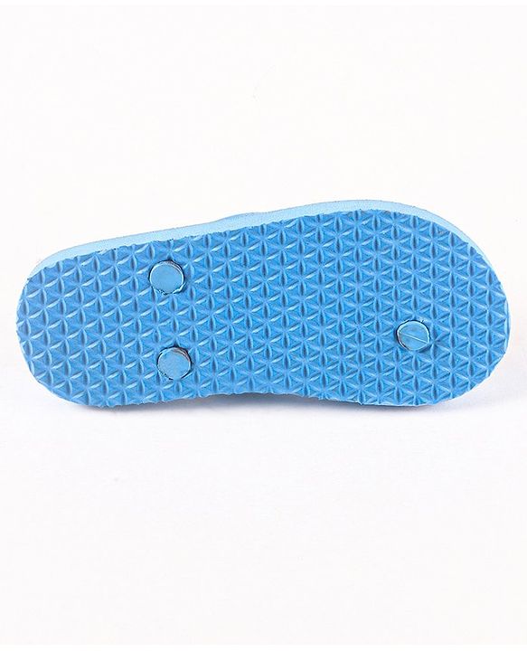 Pine Kids Flip Flops Beach Print- Blue Purple
