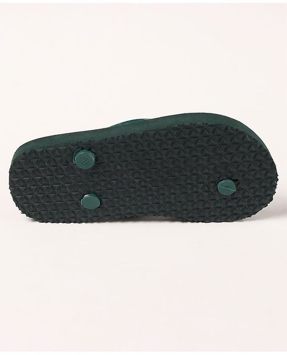 Pine Kids Slip On Flip Flops Beach Theme Print - Light Beige