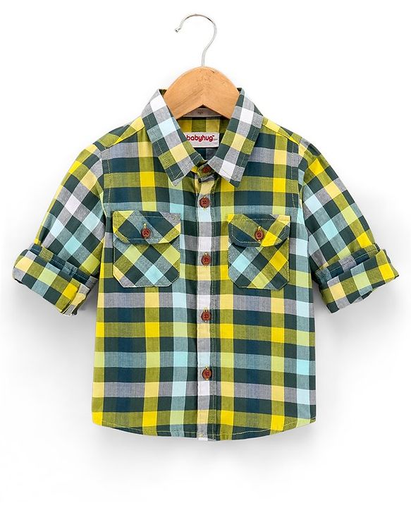 Babyhug Full Sleeves Checks Shirt - Multicolor