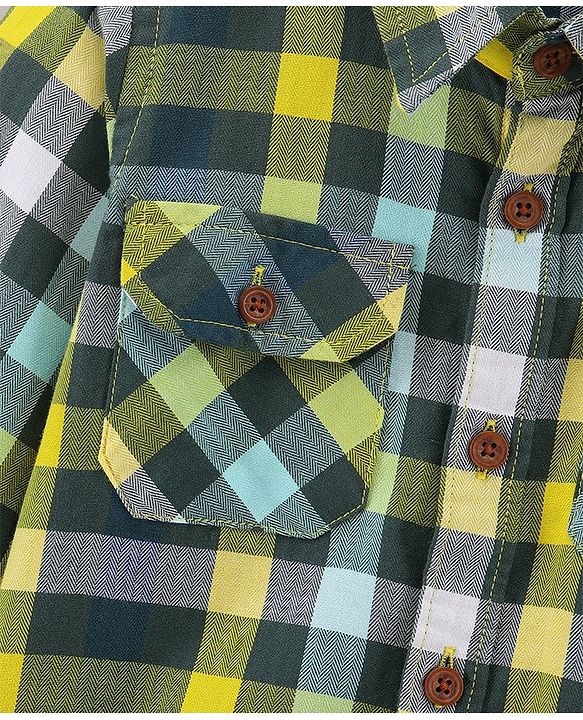 Babyhug Full Sleeves Checks Shirt - Multicolor