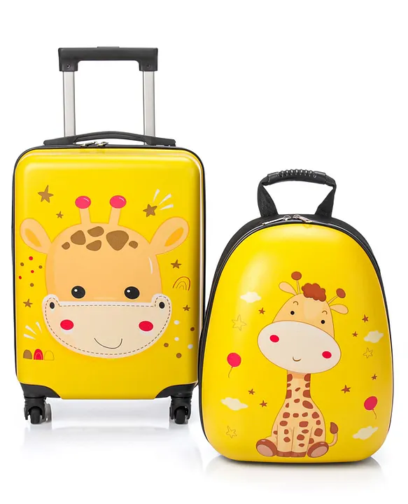 Kid s Travel Suitcase Trolley Bag with Wheels 18 Inches Lugguage 15 Inch Backpack Online in India Buy at Best Price from FirstCry 11864638