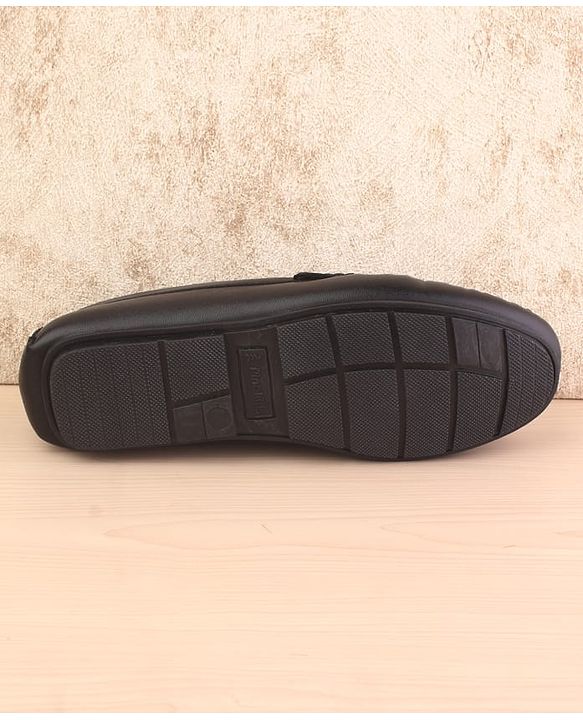 Pine Kids Slip On Round Toe Party Wear Loafers - Black